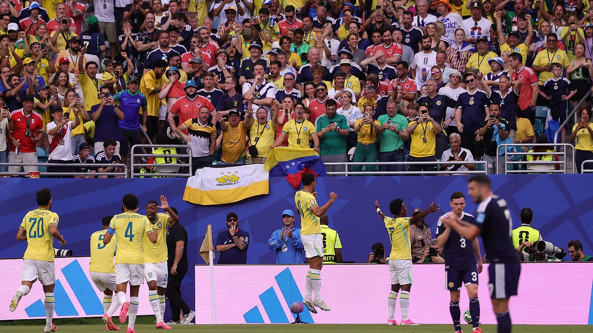 🇧🇷 Baila, Vini! Brasil Dá Show, Vence Escócia por 3-0 e Garante Liderança do Grupo C