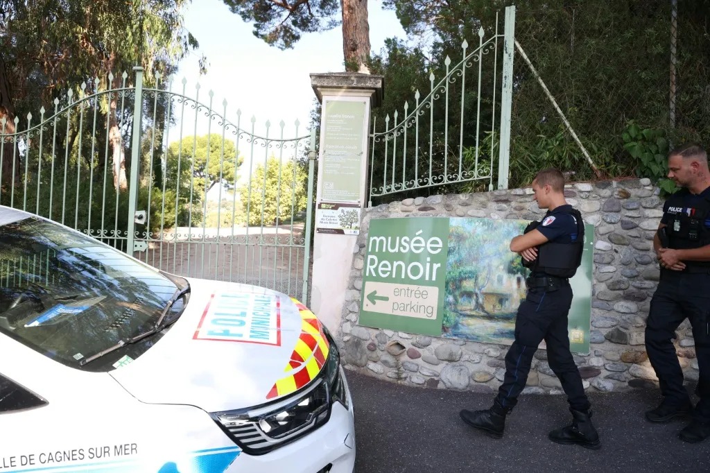 Museu de Renoir Assaltado: Quatro Obras de Arte Validadas em 9 Milhões de Euros Roubadas em Cagnes-sur-Mer