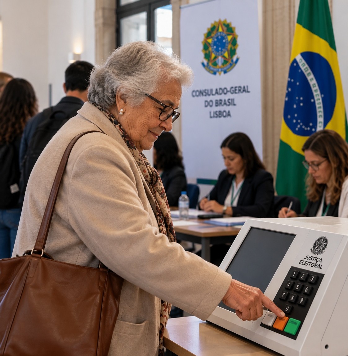 Aposentados do INSS em Portugal podem garantir prova de vida ao votar no segundo turno das eleições